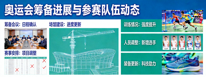 奥运会筹备进展与参赛队伍动态新闻